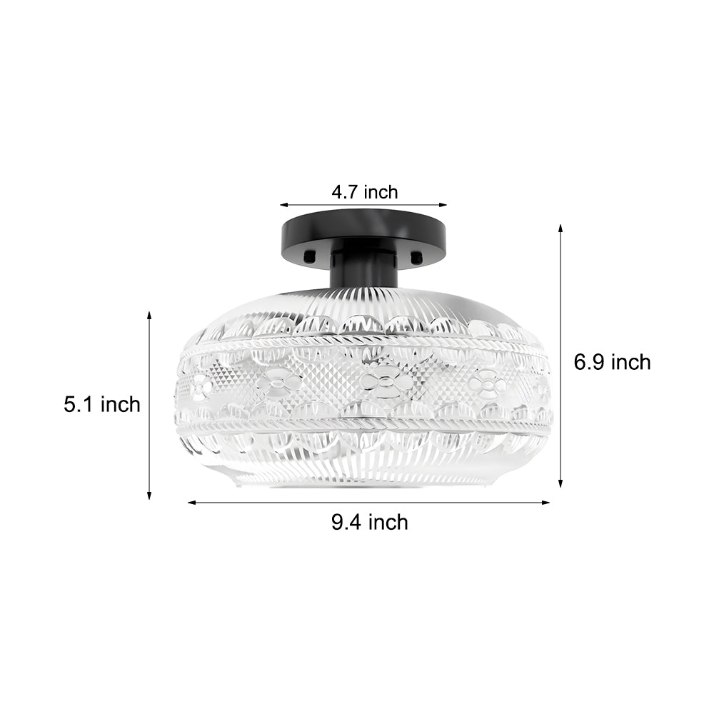 WINTHROP ACRYLIC AND METAL CEILING LANTERN