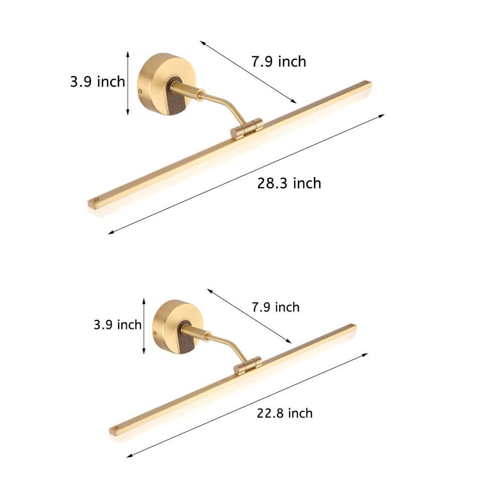 WINDSOR GOLDEN HORIZON ROTATABLE VANITY LIGHT