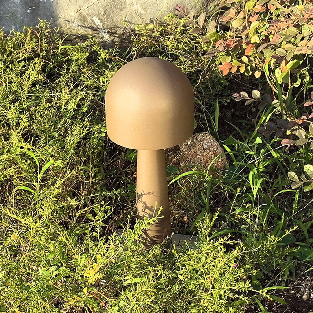 WINDSOR MUSHROOM GLOW GARDEN ILLUMINATOR, MODERN OUTDOOR WATER-RESISTANT LANDSCAPE LIGHT