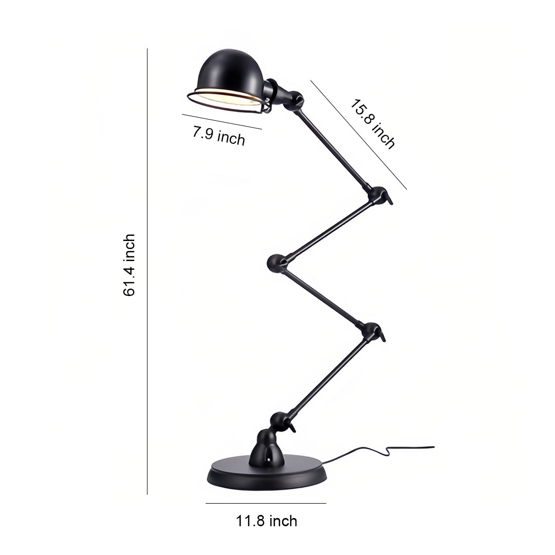 FENWICK INDUSTRIAL READING LAMP WITH ADJUSTABLE ARM