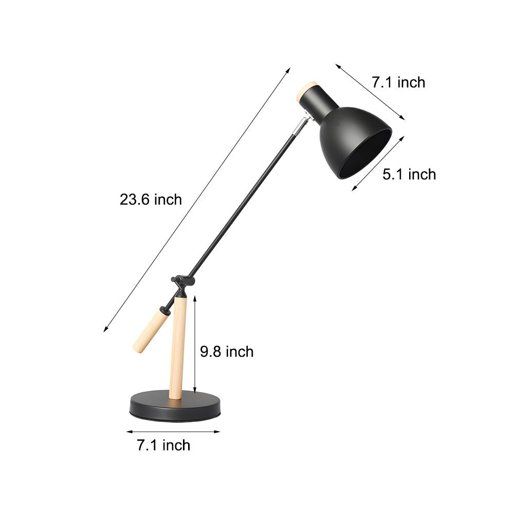 CHATHAM WOOD AND METAL SWIVEL READING LAMP FOR CONTEMPORARY INTERIORS