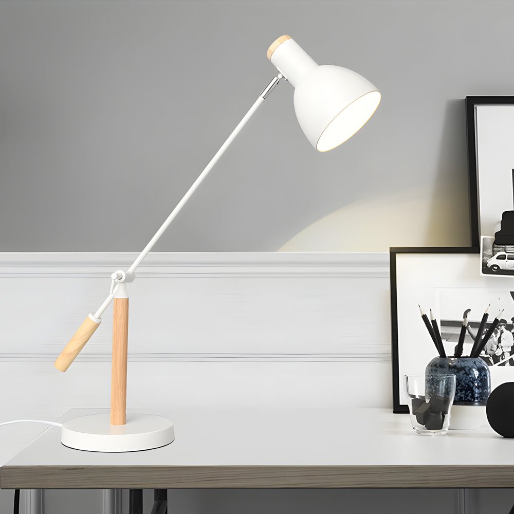 CHATHAM WOOD AND METAL SWIVEL READING LAMP FOR CONTEMPORARY INTERIORS