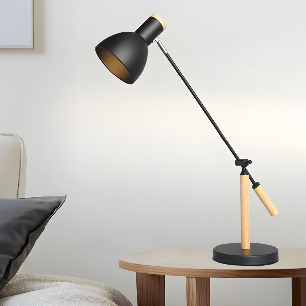 CHATHAM WOOD AND METAL SWIVEL READING LAMP FOR CONTEMPORARY INTERIORS