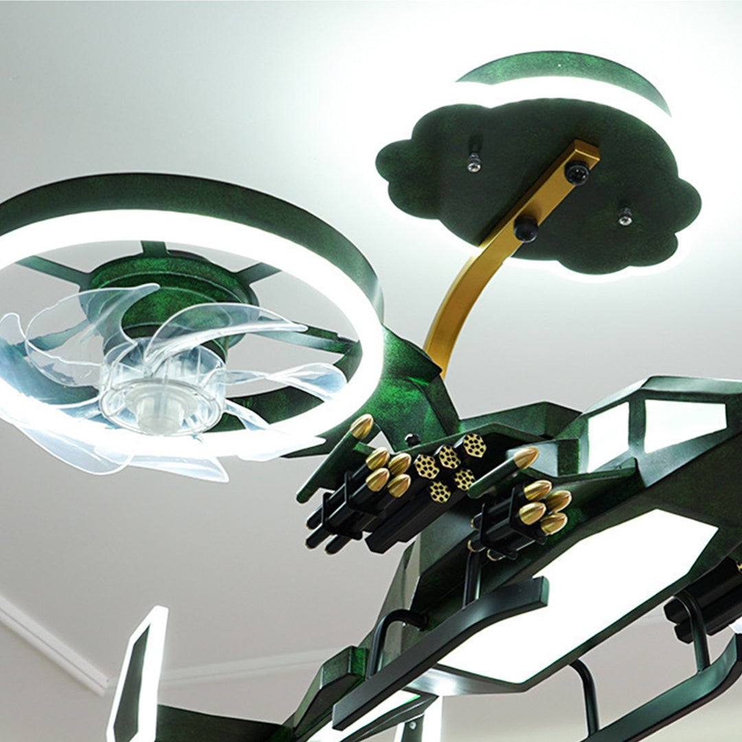 WINDSOR AVIATOR KIDS' CEILING FAN LIGHT WITH LED ILLUMINATION