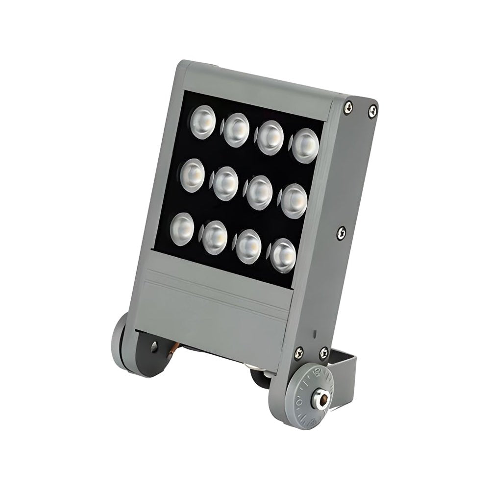 1. **WATERSHED SQUARE LUMINAIRE, 12W**  
   A robust aluminium flood light designed to illuminate outdoor spaces with precision.

2. **BARNESBURY POWERED BEAM, 18W**  
   A versatile square LED flood light crafted for high-performance lighting in gardens