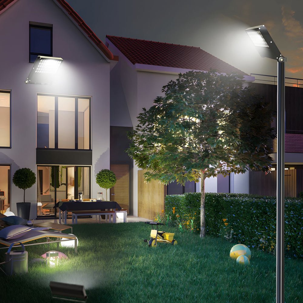 1. **WATERSHED SQUARE LUMINAIRE, 12W**  
   A robust aluminium flood light designed to illuminate outdoor spaces with precision.

2. **BARNESBURY POWERED BEAM, 18W**  
   A versatile square LED flood light crafted for high-performance lighting in gardens
