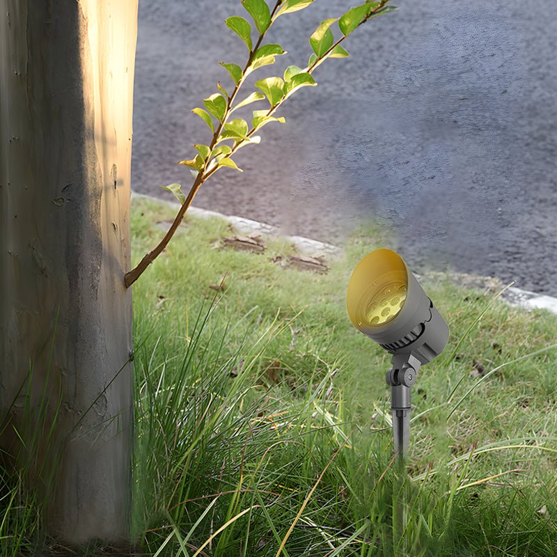 BEAUMONT ALUMINUM OUTDOOR SPOTLIGHTS WITH ADJUSTABLE SHADE AND WATER-RESISTANT DESIGN