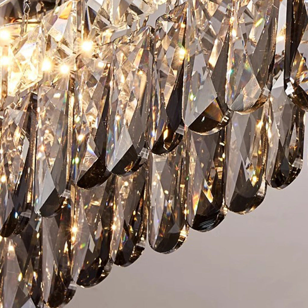 CHATEAUX LUMINAIRE CRYSTAL-ENCRUSTED CEILING FIXTURE
