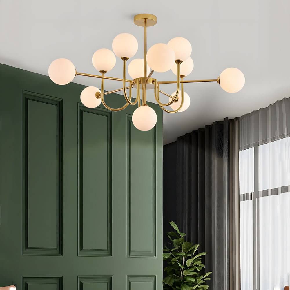 RAVENDALE AMBER ORBILLUX CHANDELIER