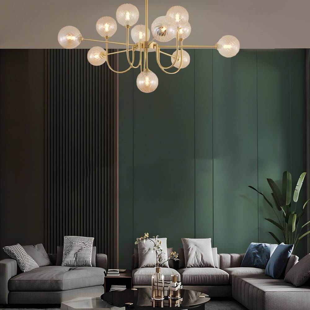 RAVENDALE AMBER ORBILLUX CHANDELIER