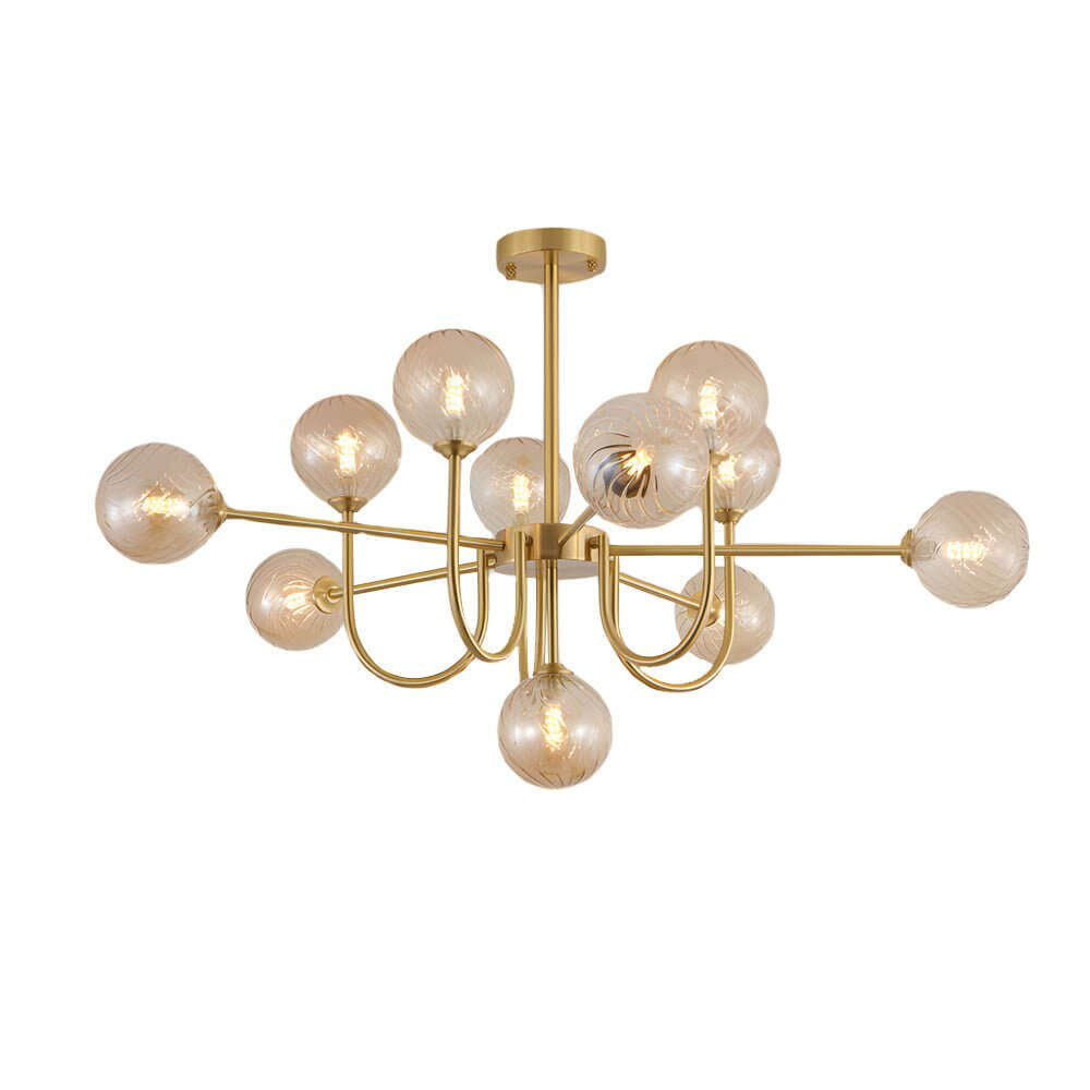 RAVENDALE AMBER ORBILLUX CHANDELIER