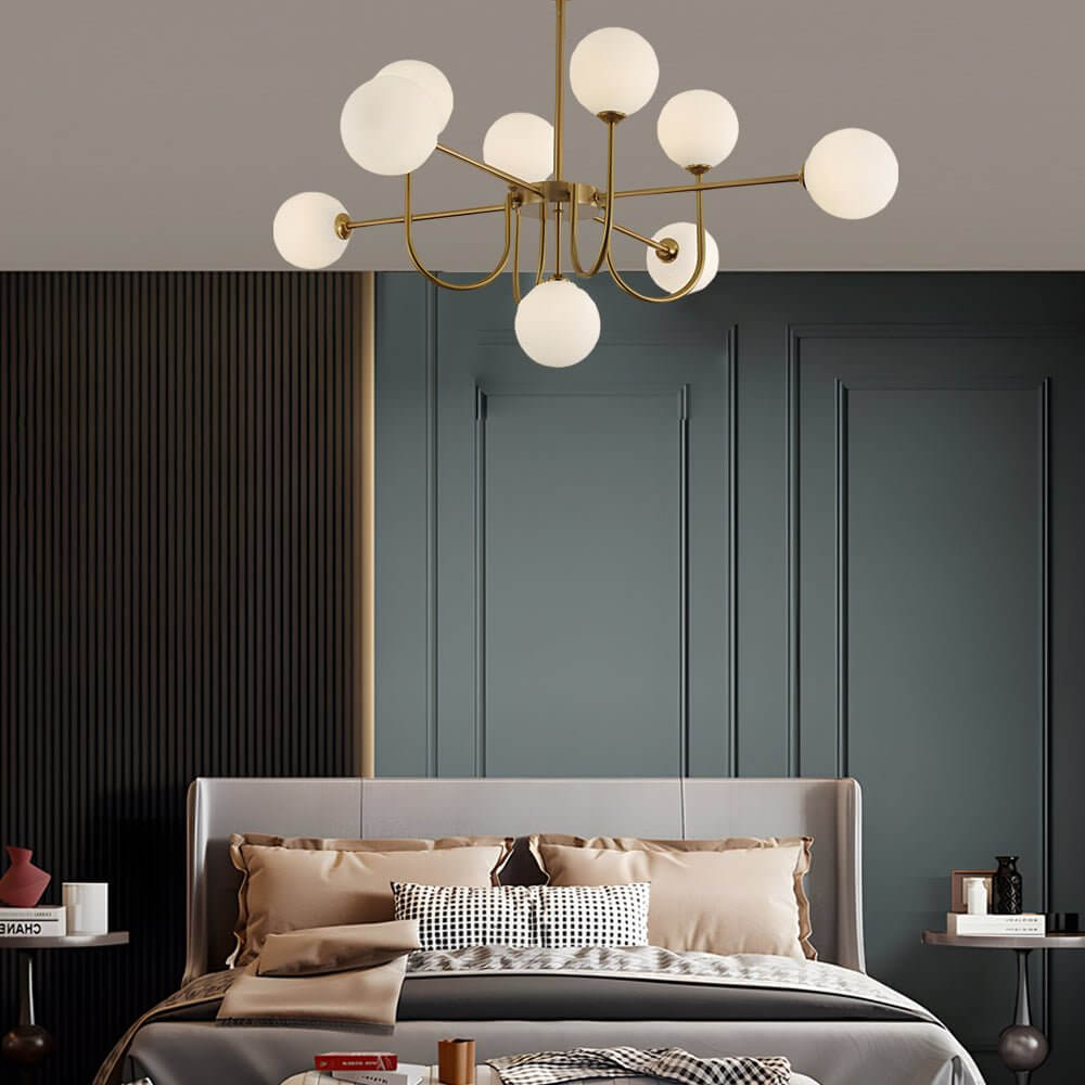 RAVENDALE AMBER ORBILLUX CHANDELIER