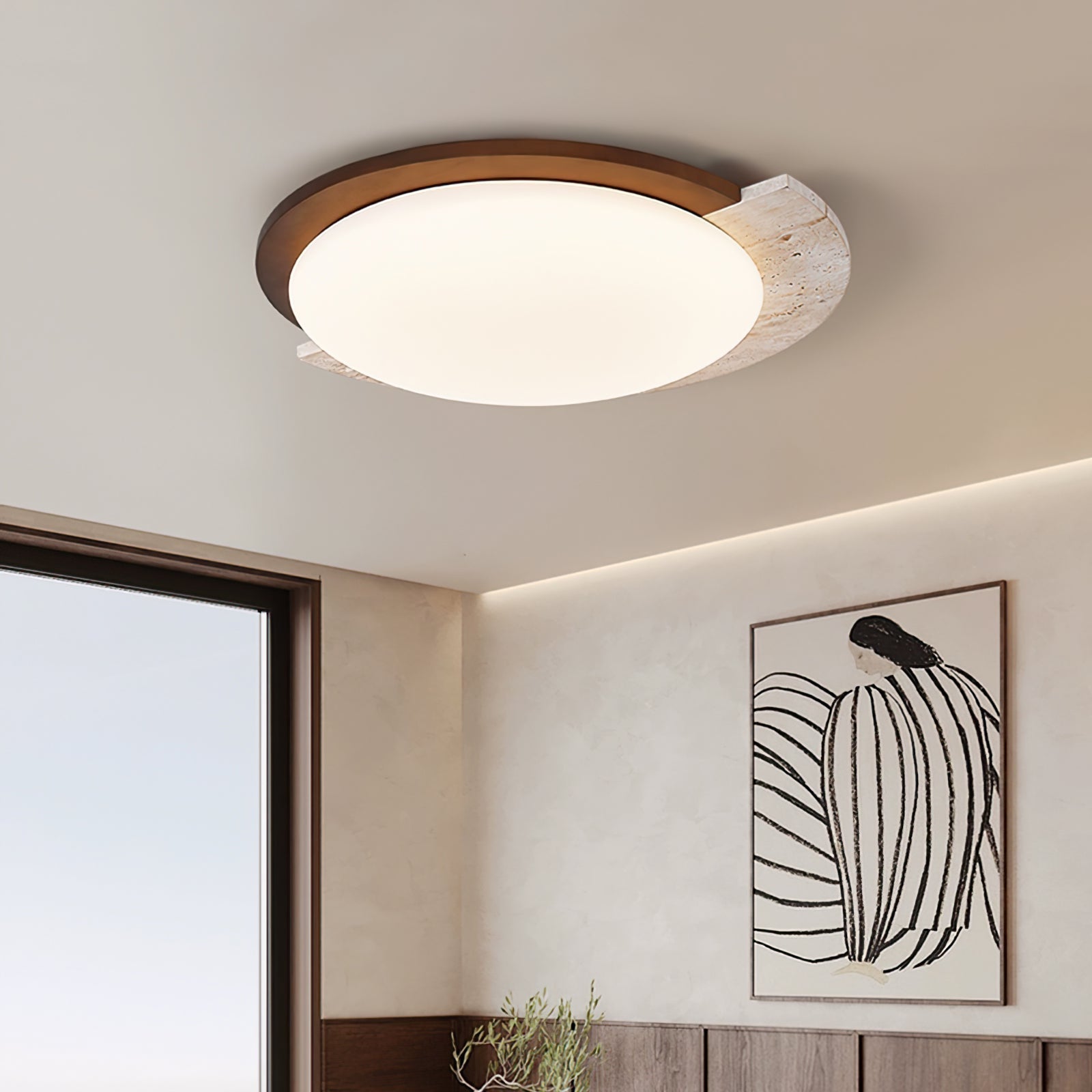 WINDSOR GLAZED CERAMIC CEILING LANTERN