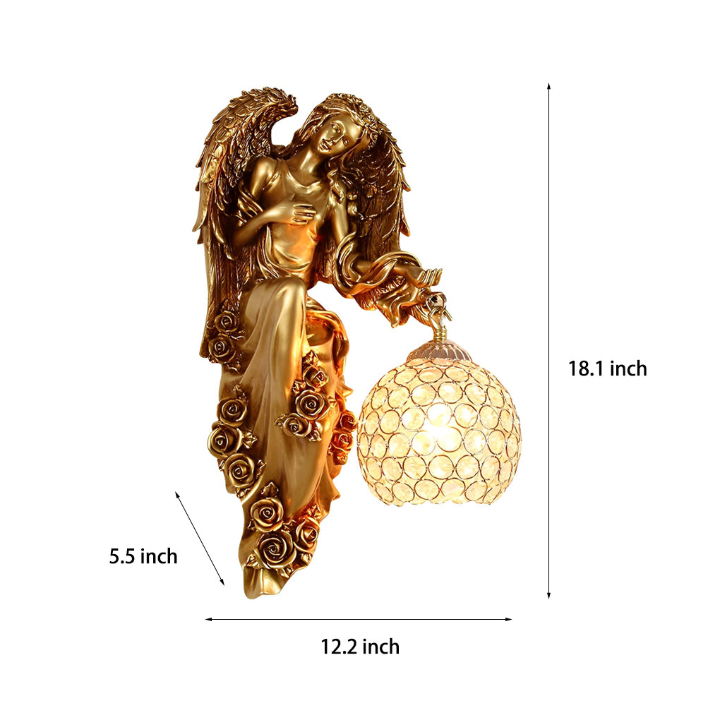 WINTHORPE VINTAGE RESIN ORB WALL LIGHT