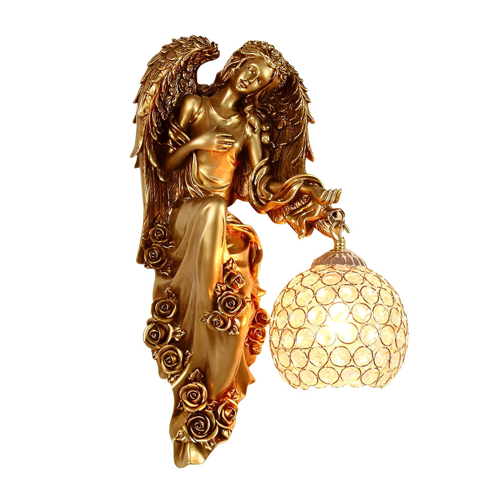 WINTHORPE VINTAGE RESIN ORB WALL LIGHT