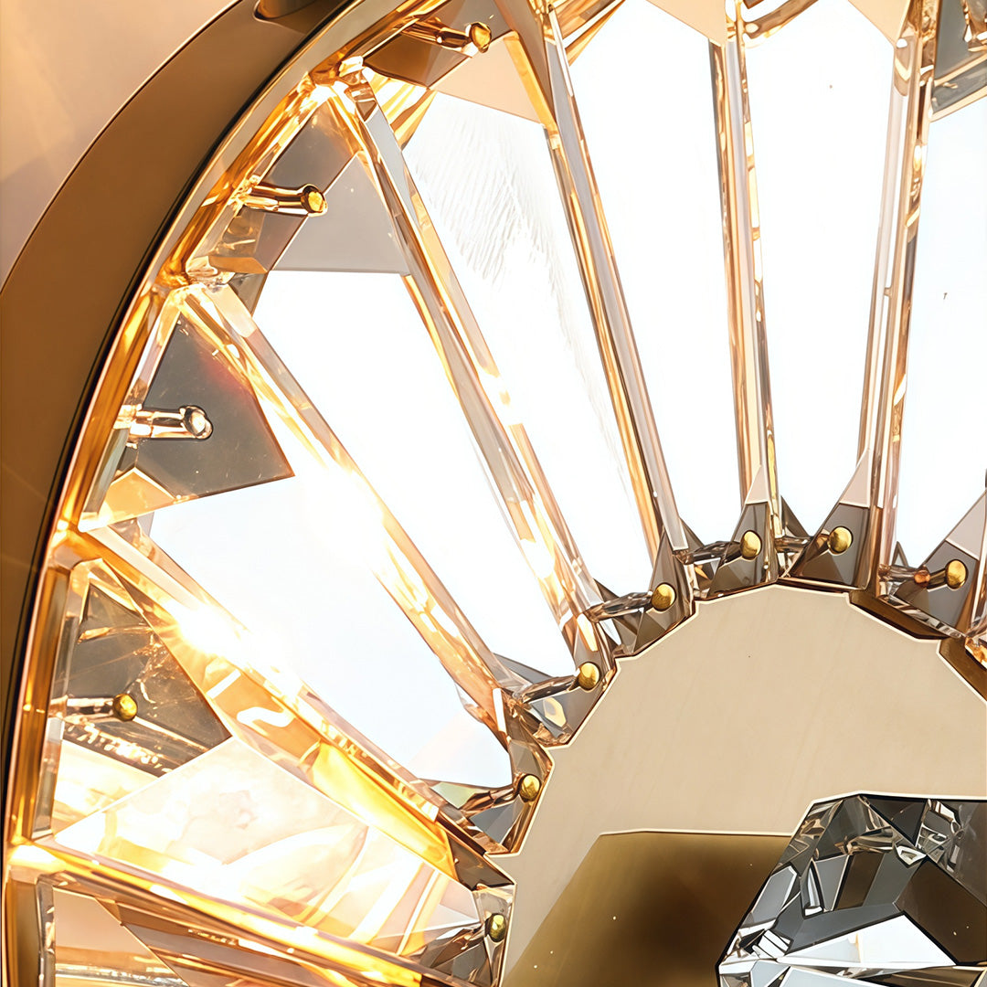 WINTHROP CRYSTAL EMBELLISHED STAINLESS STEEL WALL SCONCE