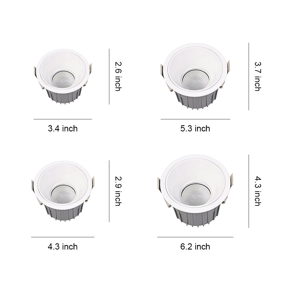 WINDSOR ALUMINUM SHIELDED RECESSED LIGHTING FOR INTERIOR SPACES