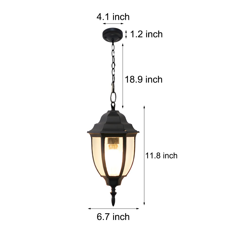 WINDSOR RAINPROOF GLASS HANGING LANTERN