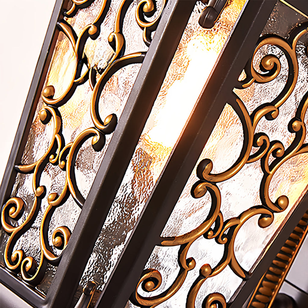 WHITBY VINTAGE BRASS OUTDOOR LIGHTING SCONCE