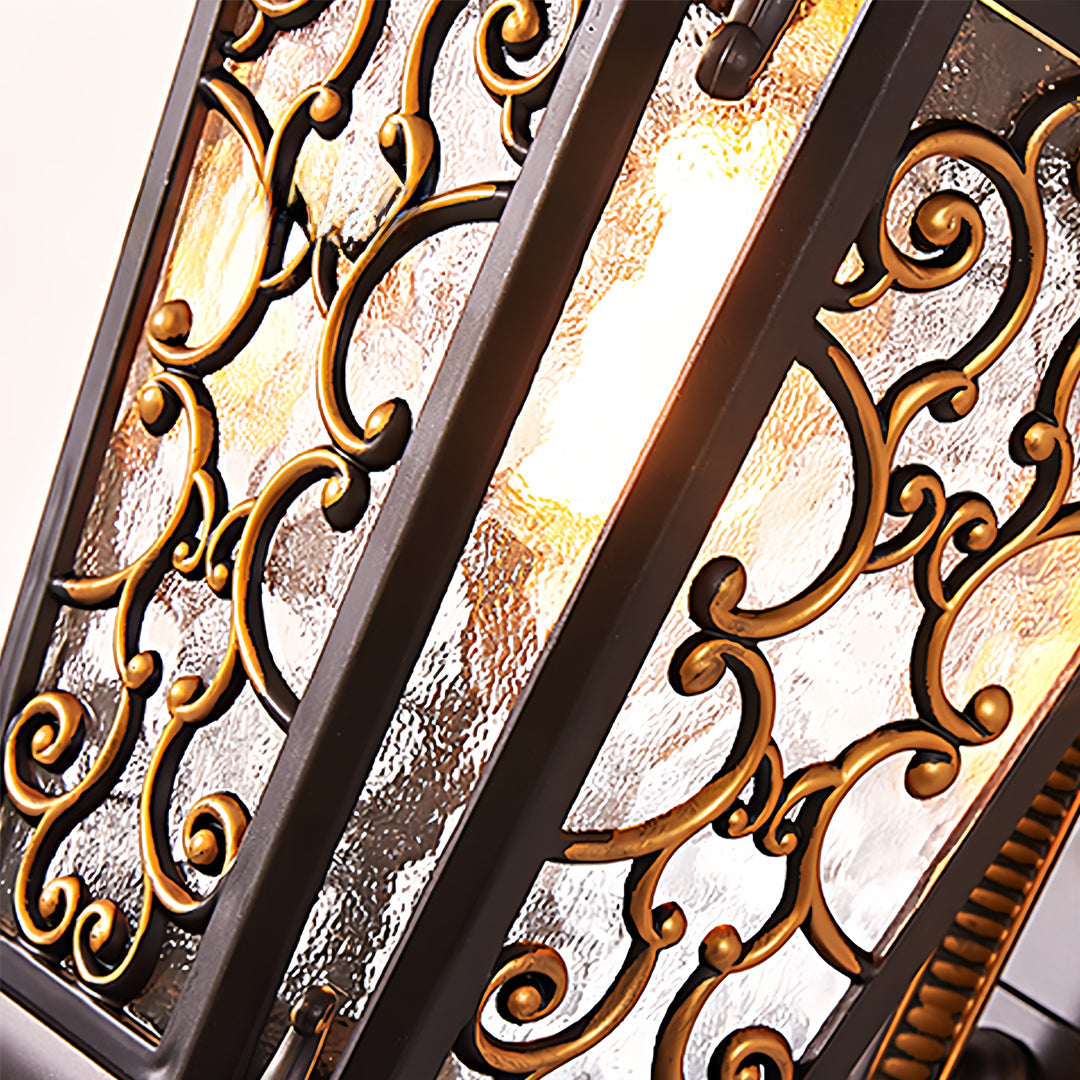 WHITBY VINTAGE BRASS OUTDOOR LIGHTING SCONCE