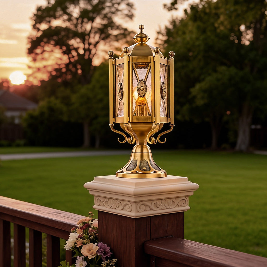 WINDSOR COPPER OUTDOOR COLUMN LANTERN
