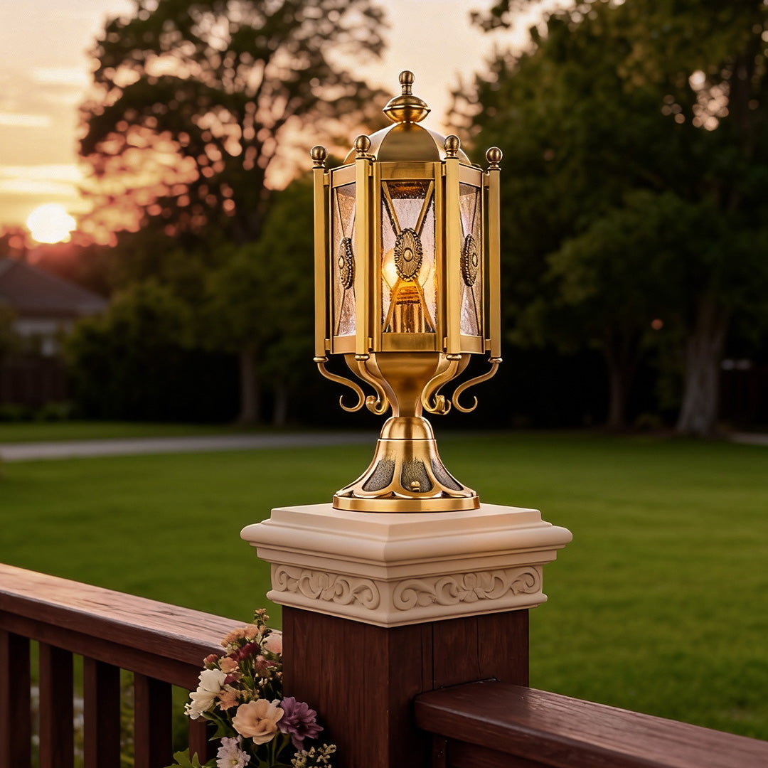 WINDSOR COPPER OUTDOOR COLUMN LANTERN