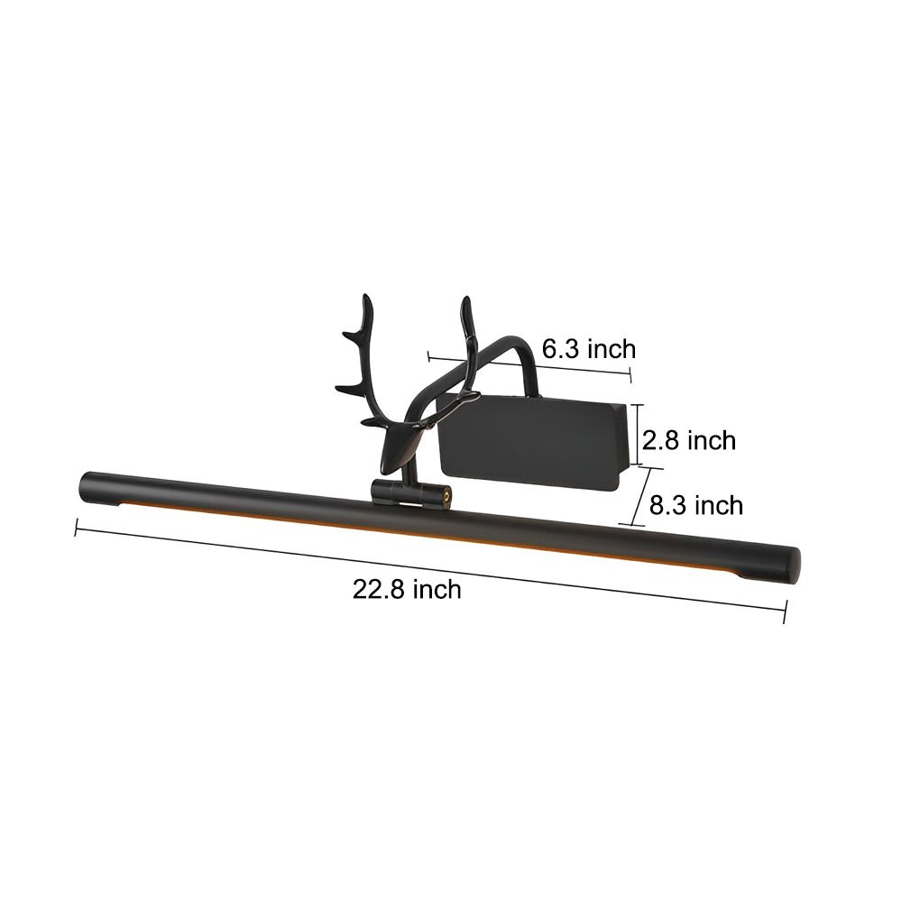 WINTERBOURNE ANTLER-STYLE 210° SWIVEL LED BATHROOM LIGHT BAR