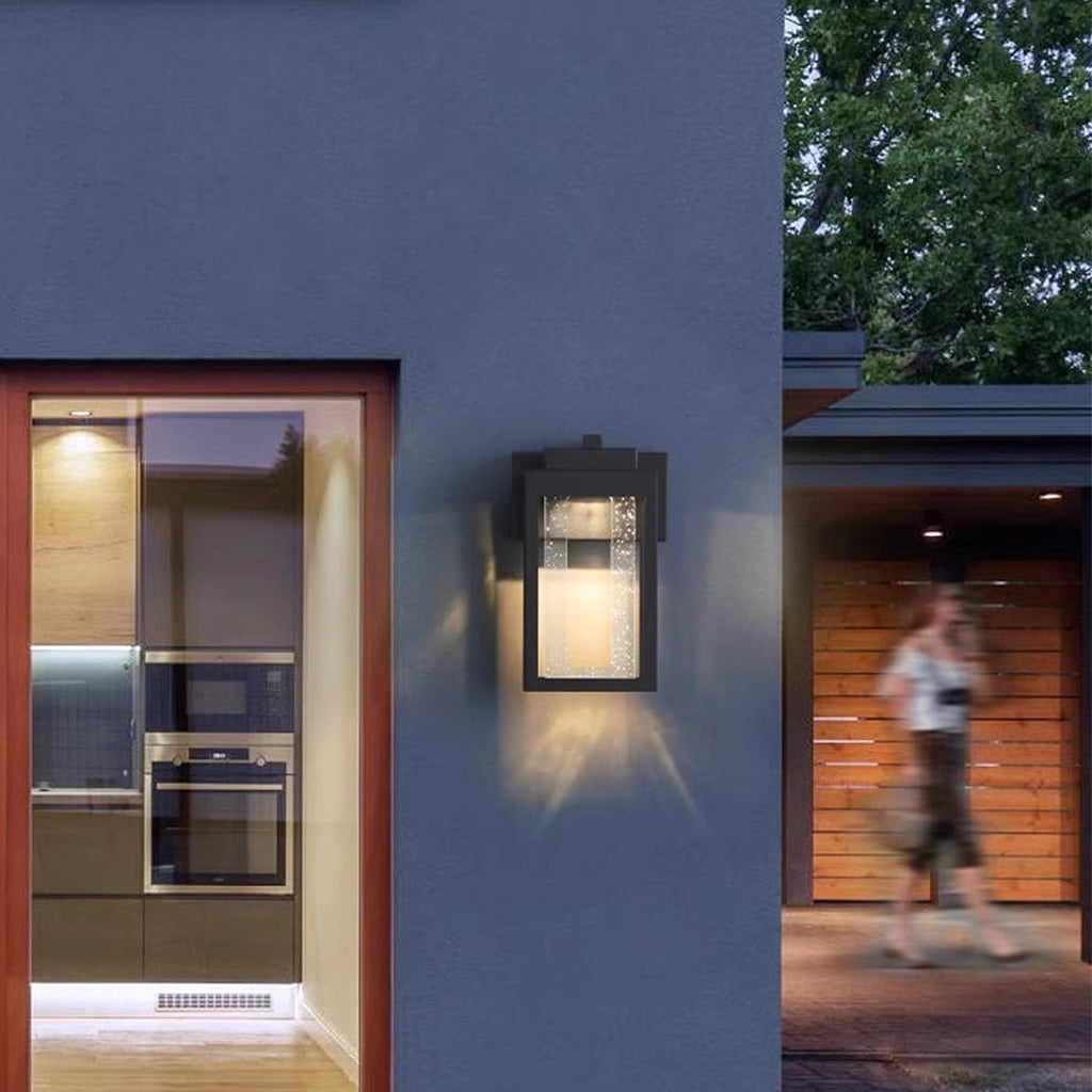 1. "WINDERMERE AQUA-BEAM OUTDOOR LANTERN"  
   - A waterproof fixture featuring a stunning crystal design that refracts light beautifully, perfect for illuminating garden paths and patios.

2. "HASTINGS CRYSTAL-CLAD WALL SCONCE"  
   - A weather-resistant