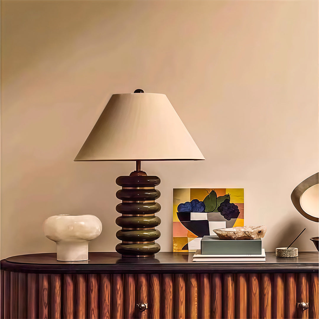 CHARLESTON TWEED SHADE TABLE LANTERN