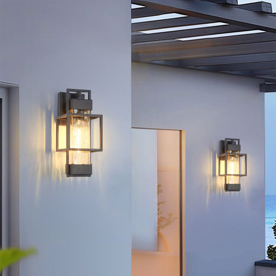 RAVENHALL WEATHERED IRON OUTDOOR WALL LIGHT