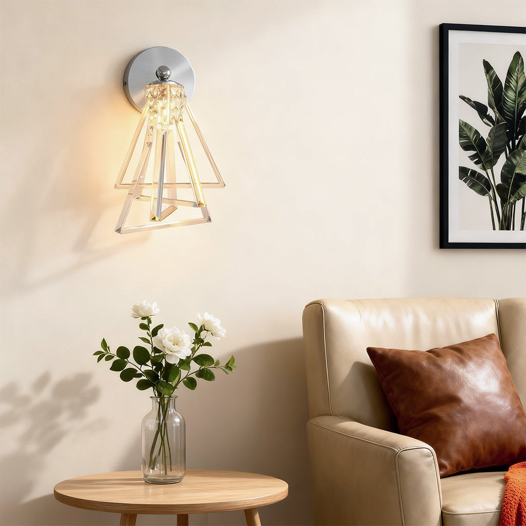 WINTHORPE CRYSTAL LUXE COPPER WALL SCONCE
