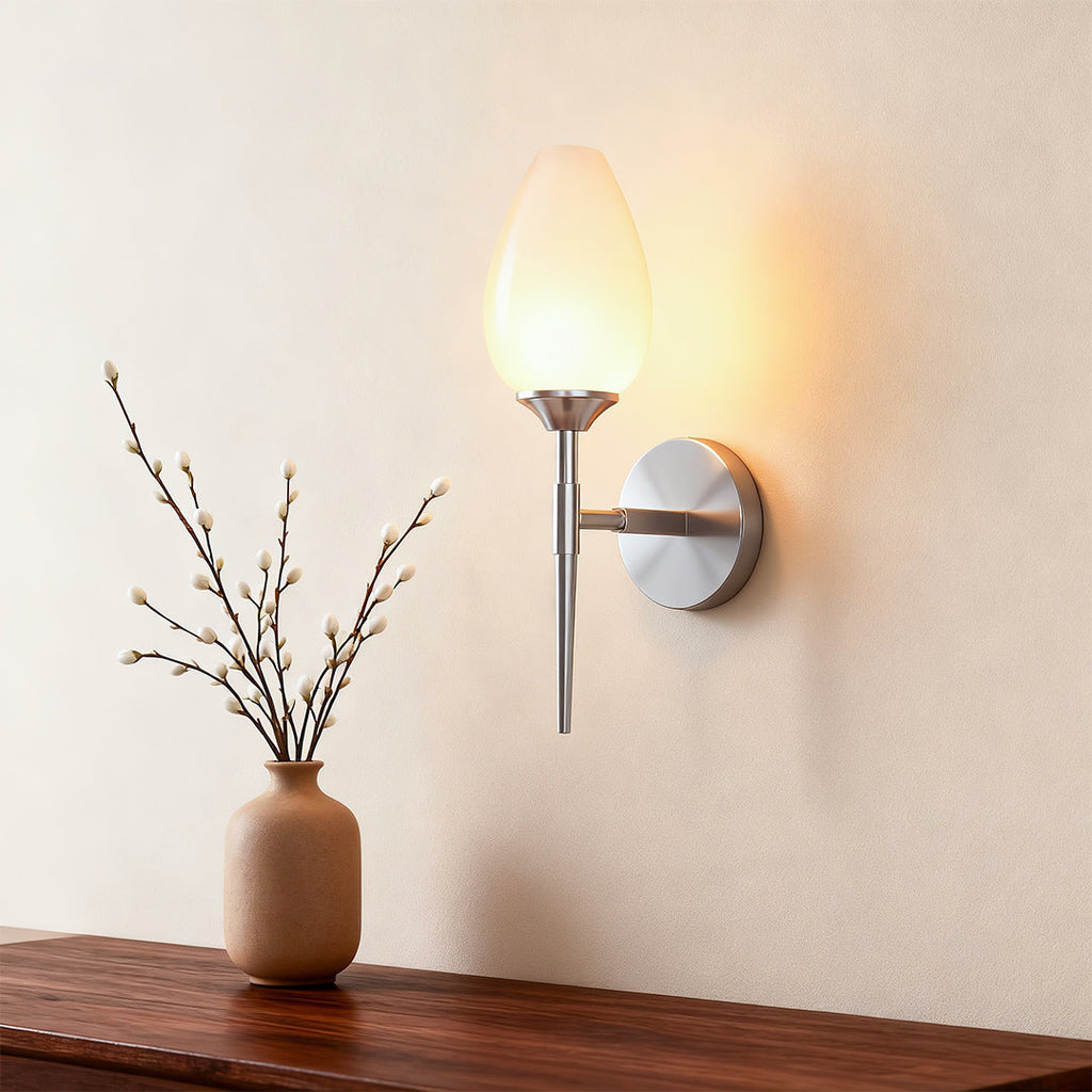 WINTHROP COPPER-CLAD GLASS WALL SCONCE