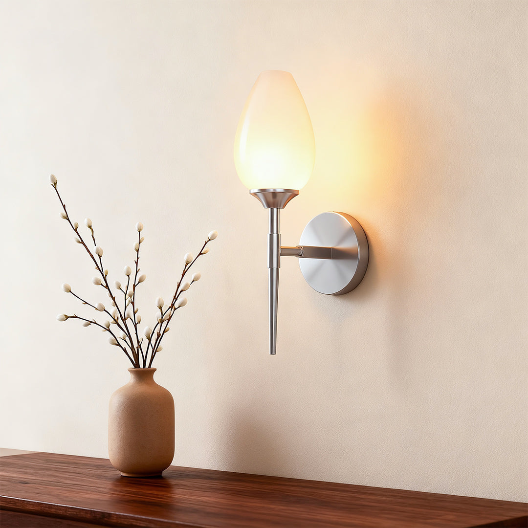 WINTHROP COPPER-CLAD GLASS WALL SCONCE