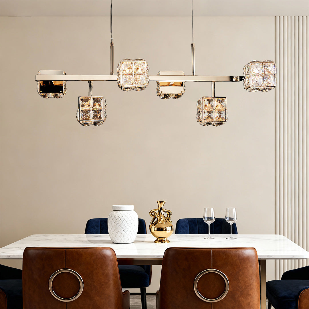WINTHORPE CRYSTAL CUBE CEILING LANTERN