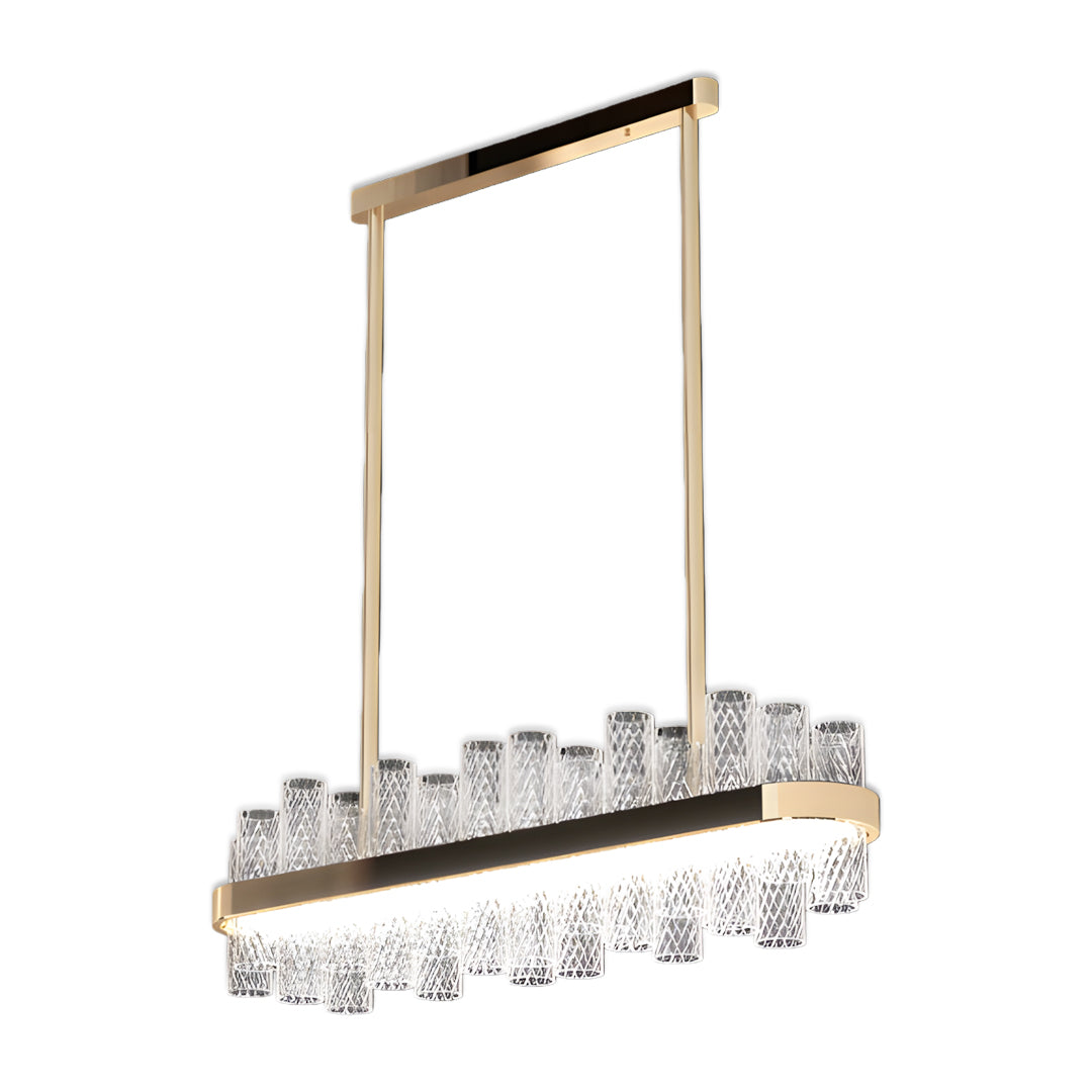 WINTHORPE CRACKLE GLASS SUSPENDED LUMINAIRE