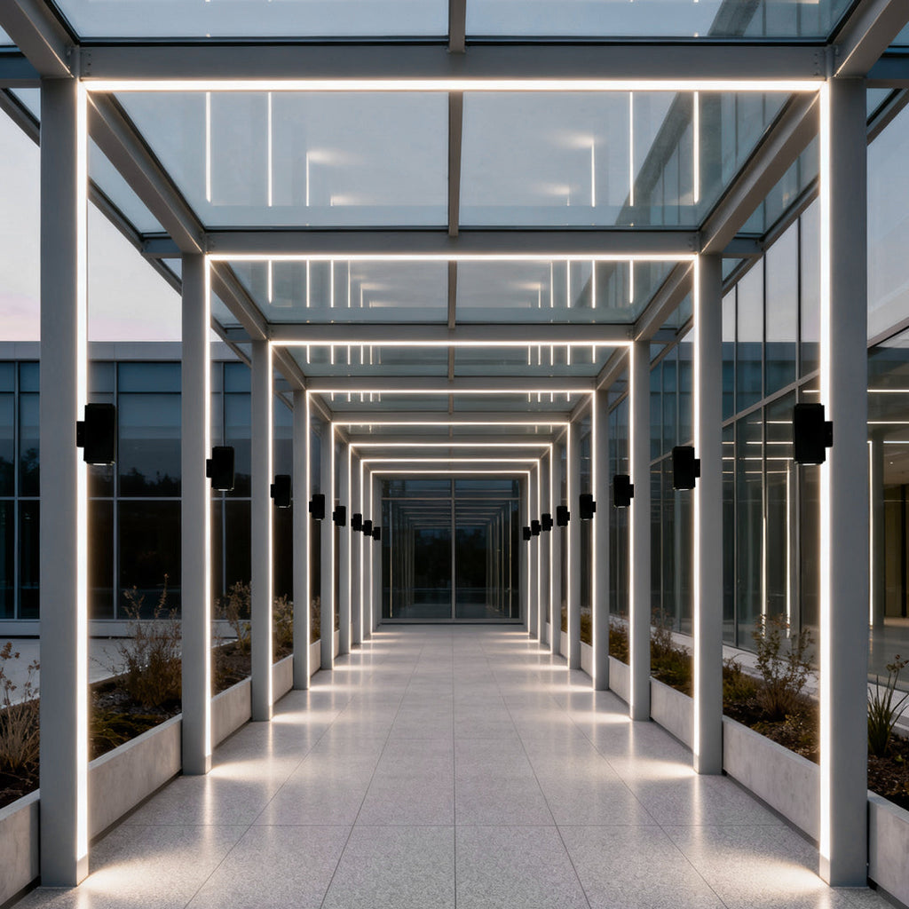 WINTHORPE SLIMLINE LED OUTDOOR WALL LIGHT WITH DUAL BEAM ILLUMINATION