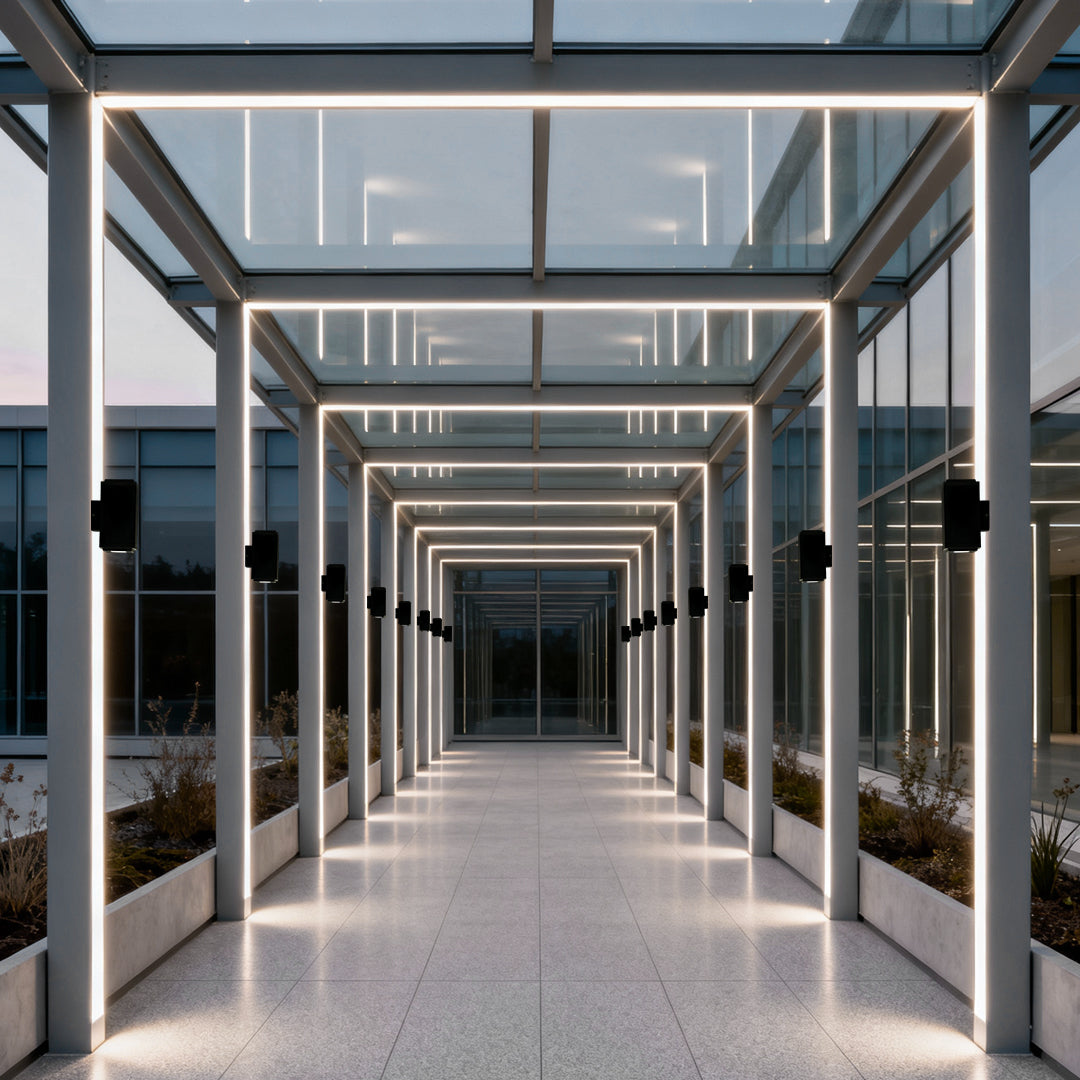 WINTHORPE SLIMLINE LED OUTDOOR WALL LIGHT WITH DUAL BEAM ILLUMINATION