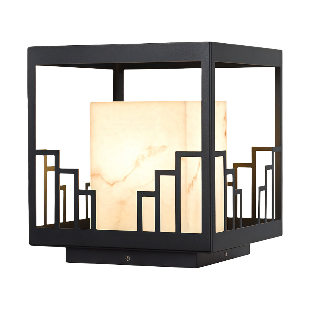 THORNBURY WEATHERED IRON OUTDOOR COLUMN LANTERN