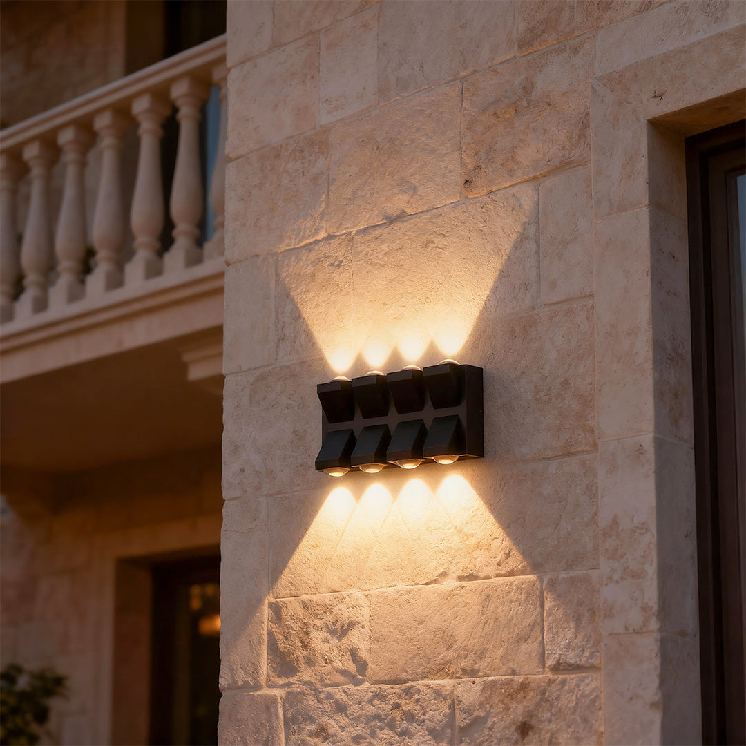 WINTERBOURNE BLACK LED OUTDOOR BIFACIAL LIGHTING FIXTURE