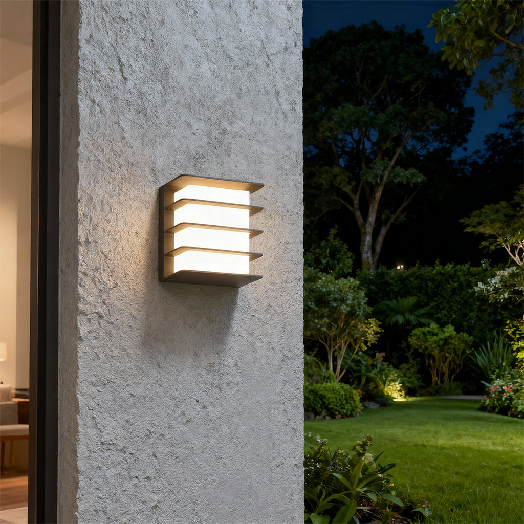 RAVENHALL SQUARE BLACK OUTDOOR LED ILLUMINATOR