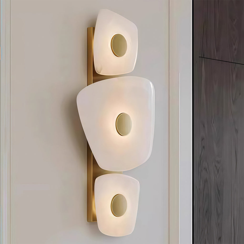 WINTERBOURNE COPPER MARBLE ILLUMINATED WALL LANTERN