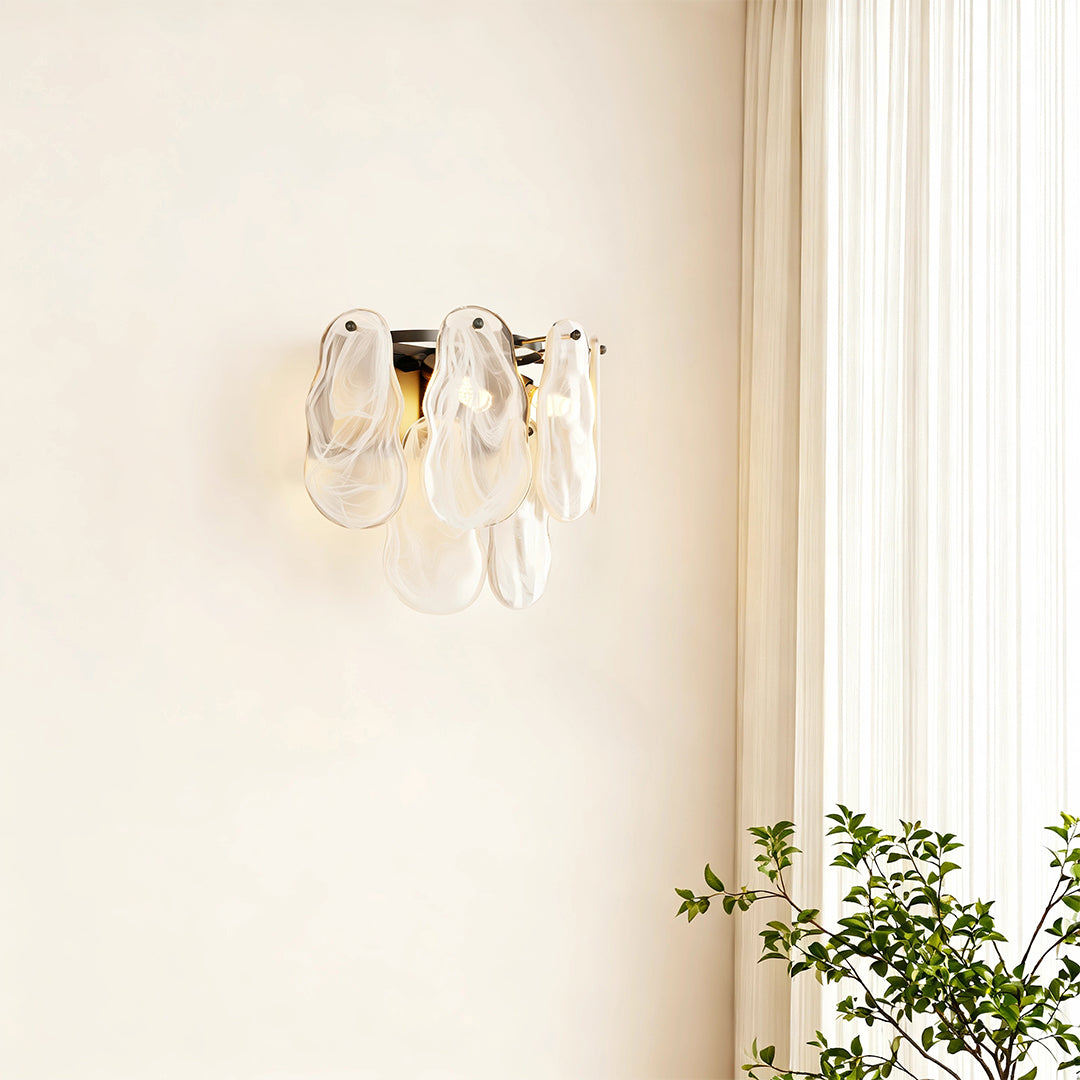 VERDANT CHATEAU ARTISANAL GLASS WALL SCONCE