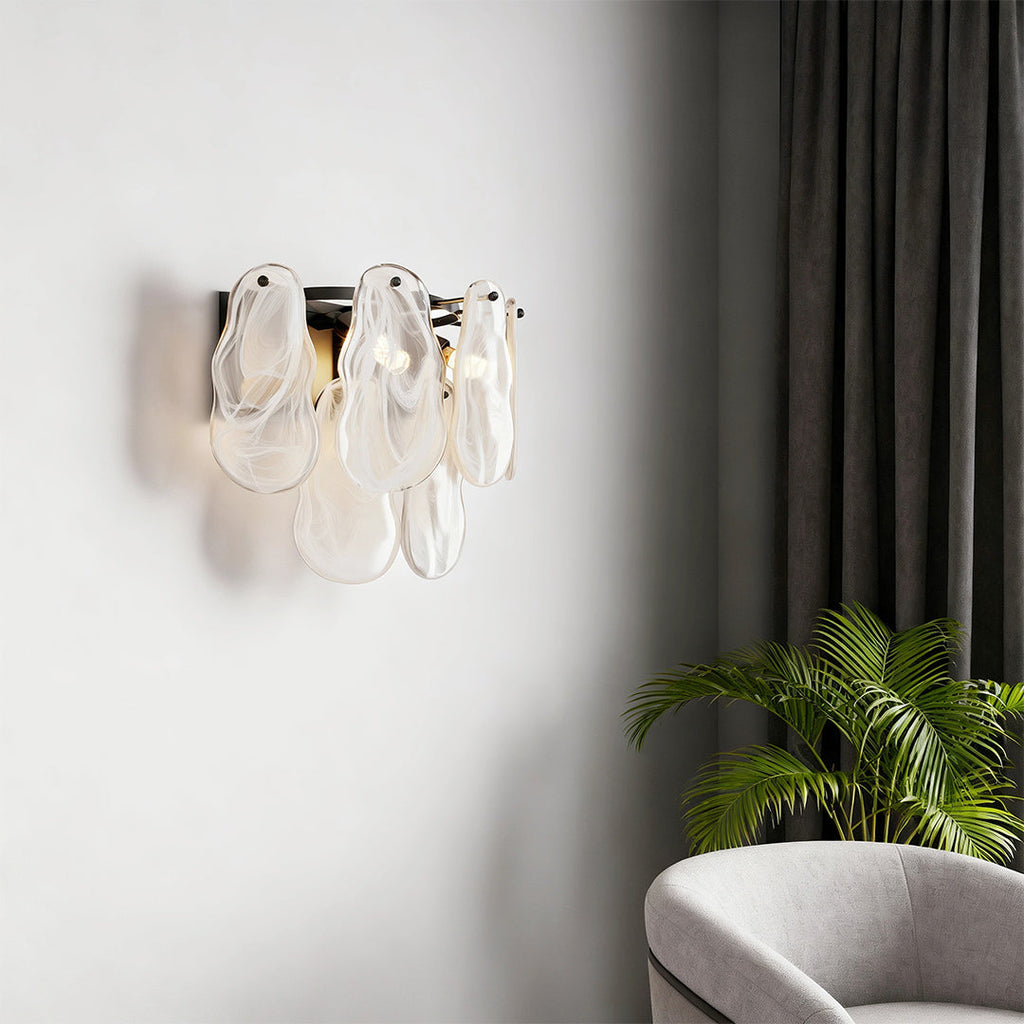 VERDANT CHATEAU ARTISANAL GLASS WALL SCONCE