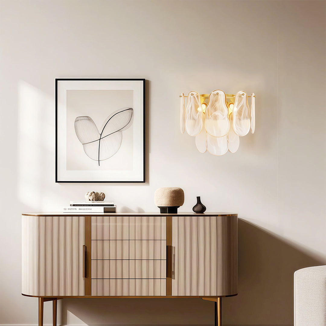 VERDANT CHATEAU ARTISANAL GLASS WALL SCONCE