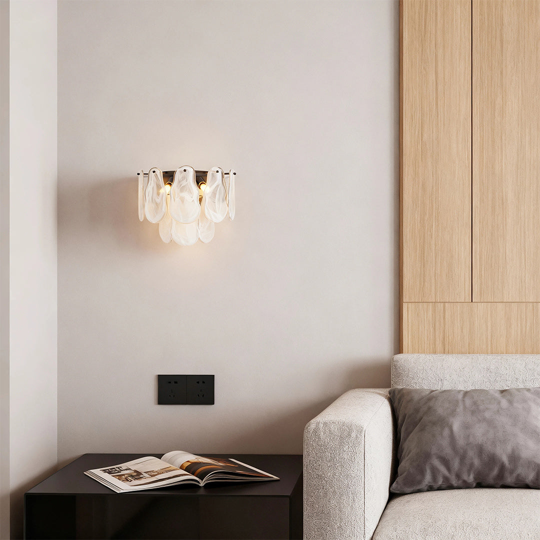 VERDANT CHATEAU ARTISANAL GLASS WALL SCONCE