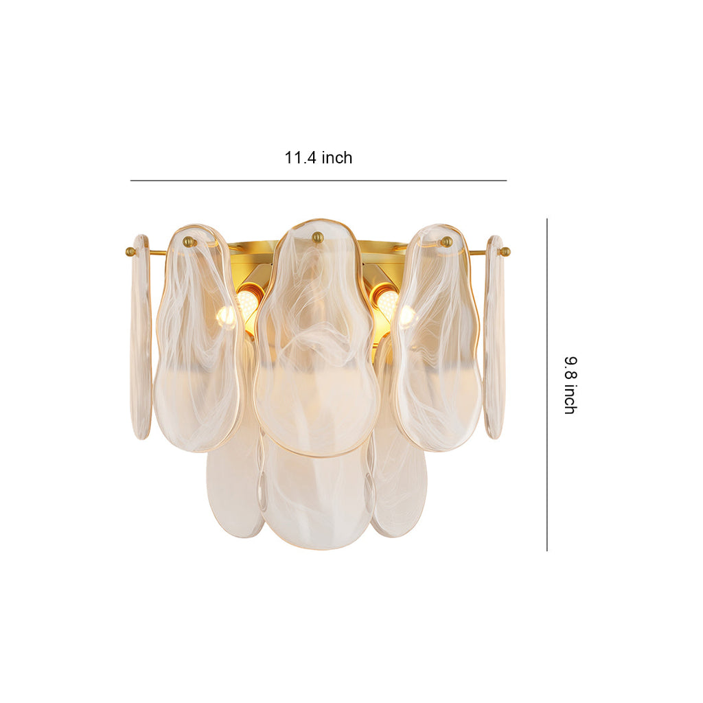 VERDANT CHATEAU ARTISANAL GLASS WALL SCONCE