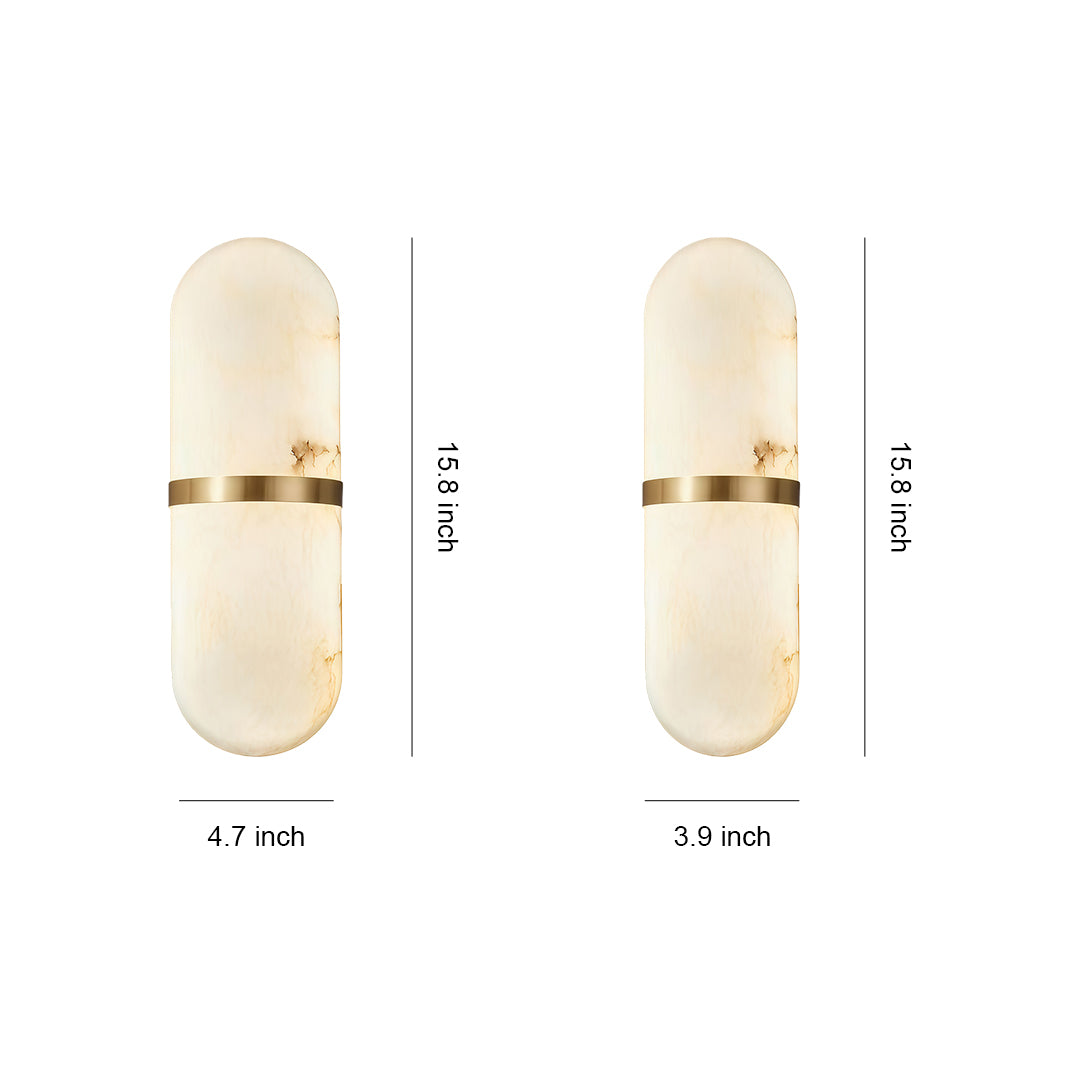 FENWICK MARBLE GLOBE LED WALL SCONCE