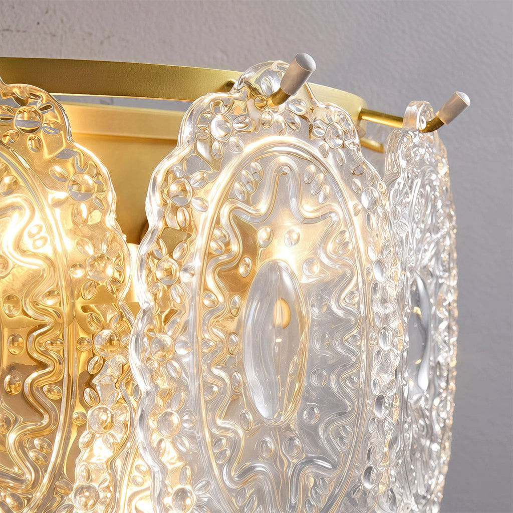VIVIENNE COPPER AND CRYSTAL WALL SCONCE