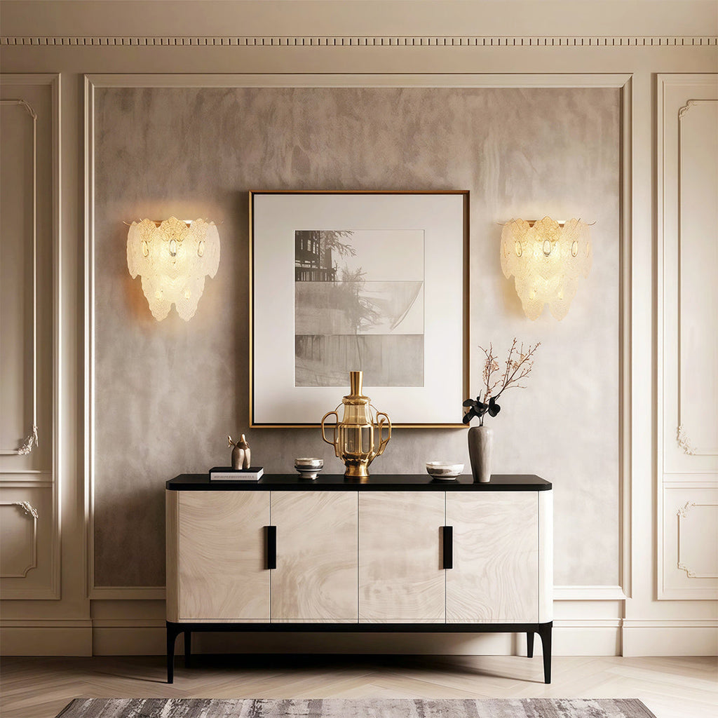 VIVIENNE COPPER AND CRYSTAL WALL SCONCE