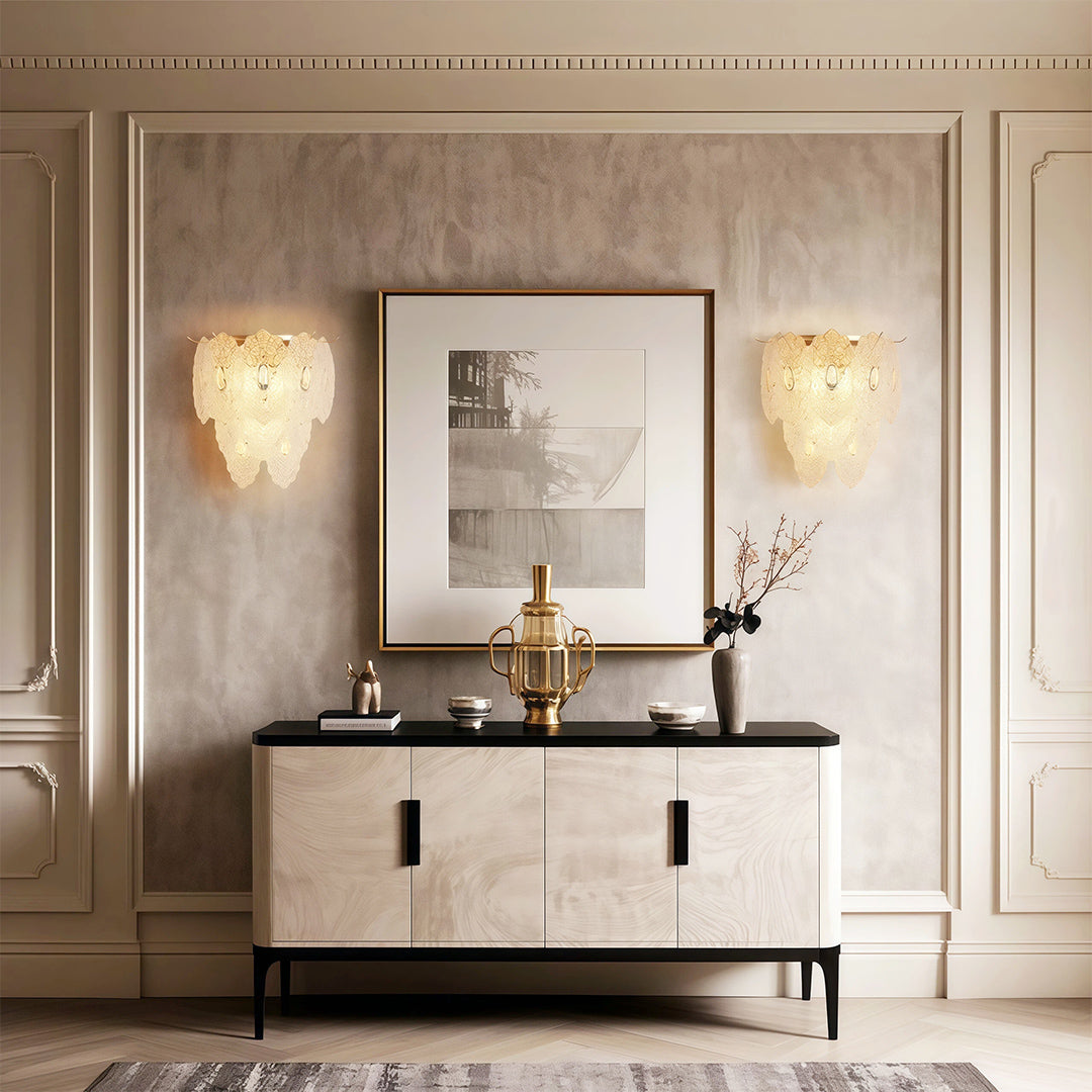 VIVIENNE COPPER AND CRYSTAL WALL SCONCE